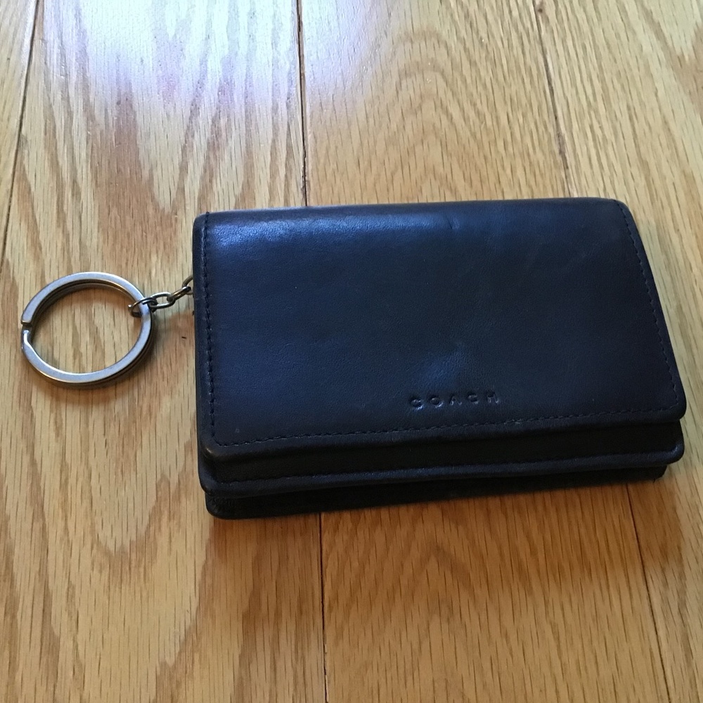 Coach vintage navy blue wallet